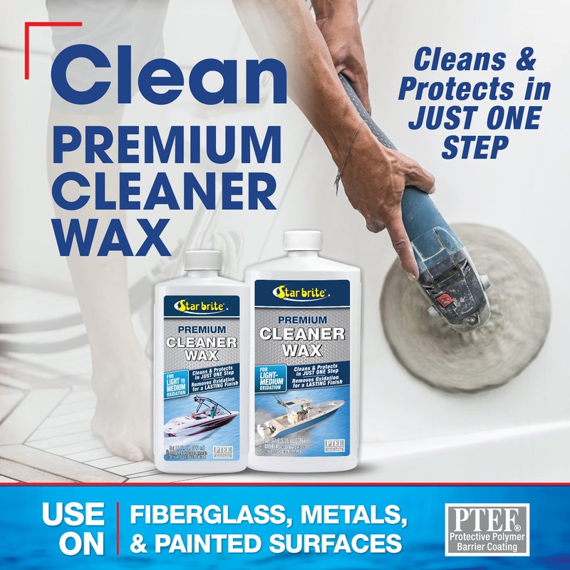 STAR BRITE One-Step Premium Cleaner Wax - Cleans and Protects in One Easy Step - Removes Light to Medium Oxidation for a Long Lasting Finish - 16 OZ (089616P) - Image 2